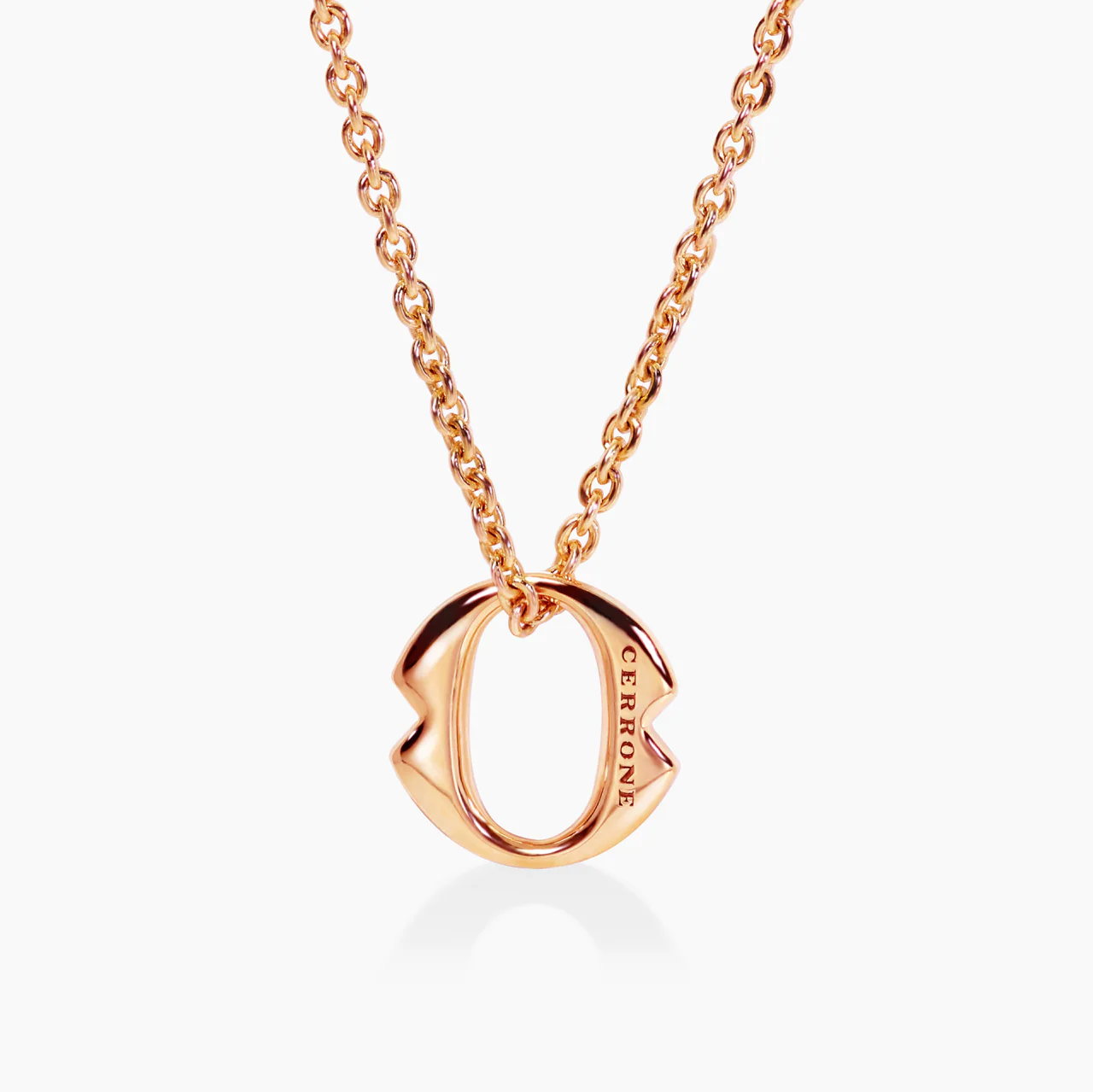 18ct Rose Gold large ‘O’ necklace from the Iconica Collection - Image 2