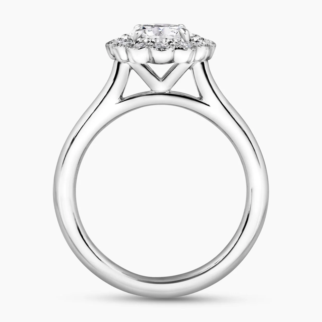 18ct white gold 1.29ct oval brilliant cut diamond ring GIA Cert - Image 4