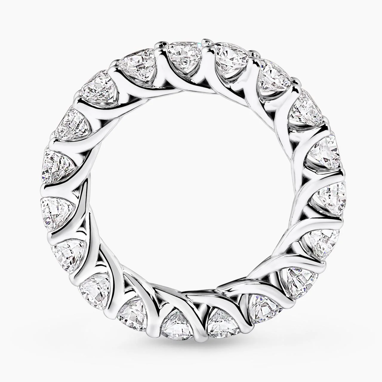 18ct white gold 19=4.45ct RBC diamond ring - Image 3