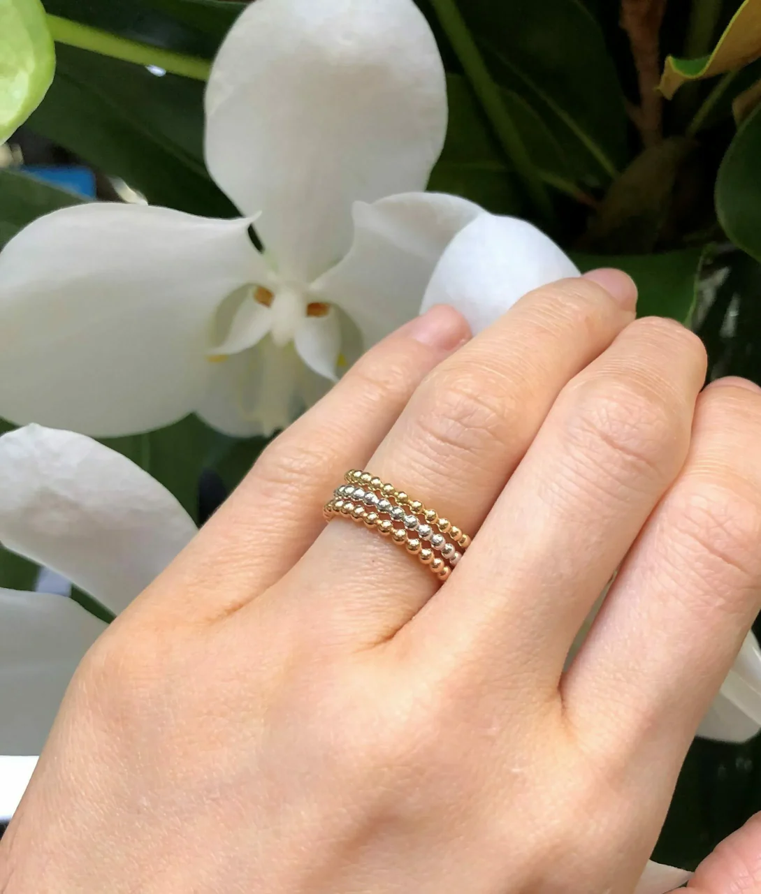18ct yellow gold full circle ball ring - Image 4