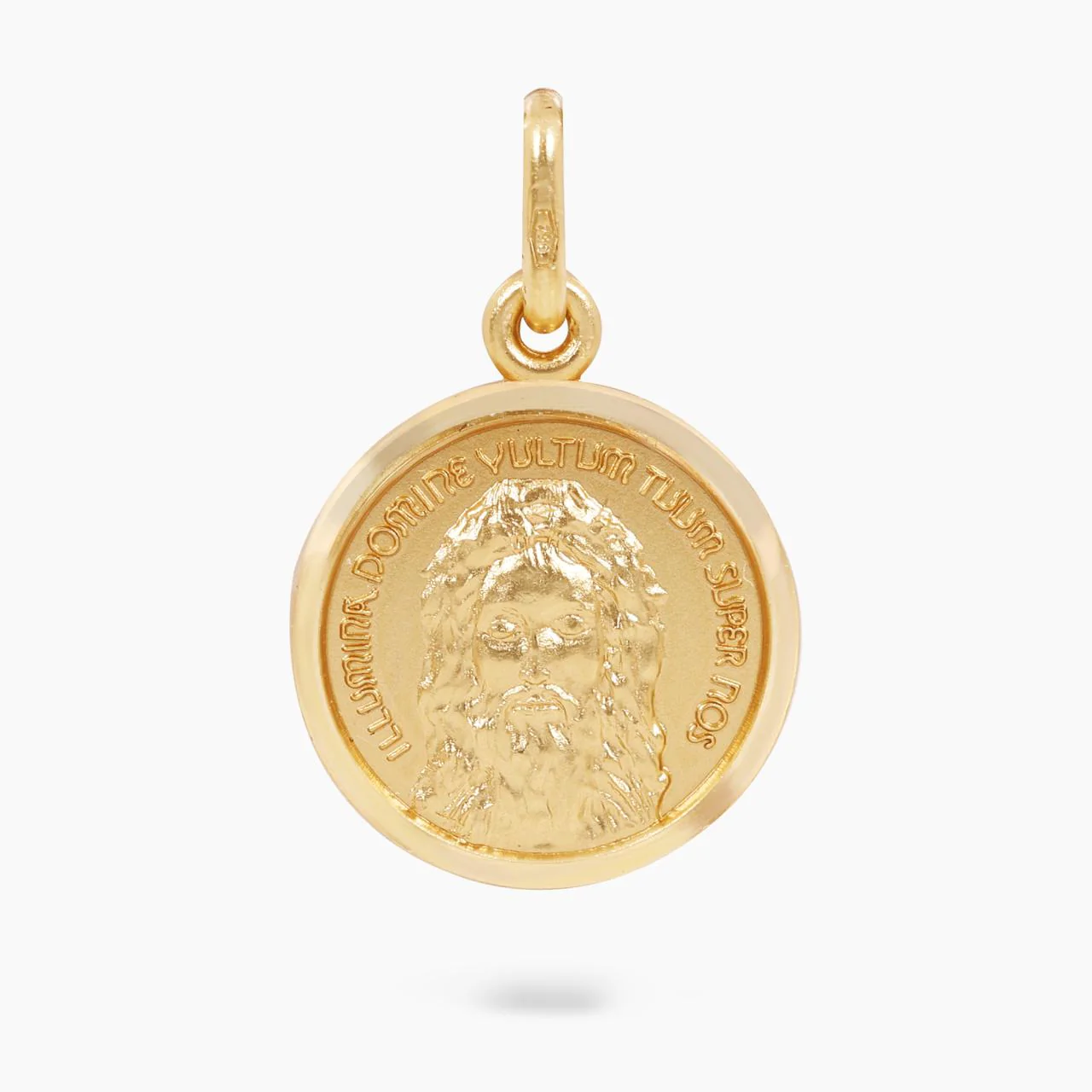 18ct yellow gold "Holy Face" medallion 15mm