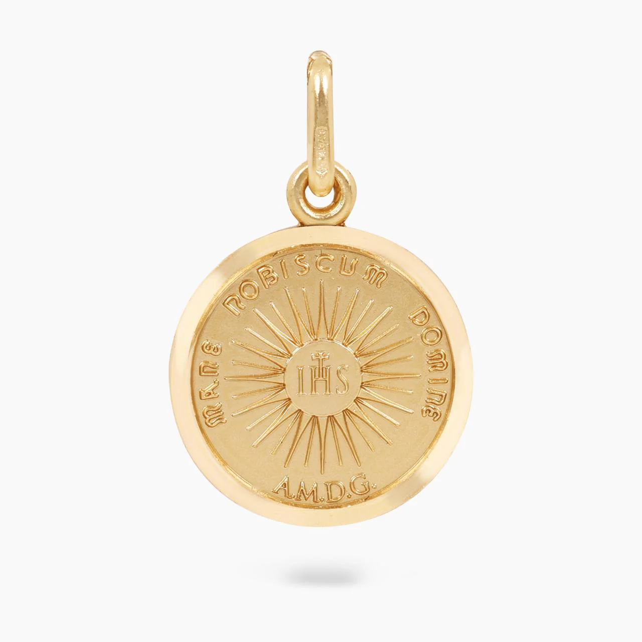 18ct yellow gold "Holy Face" medallion 15mm - Image 2