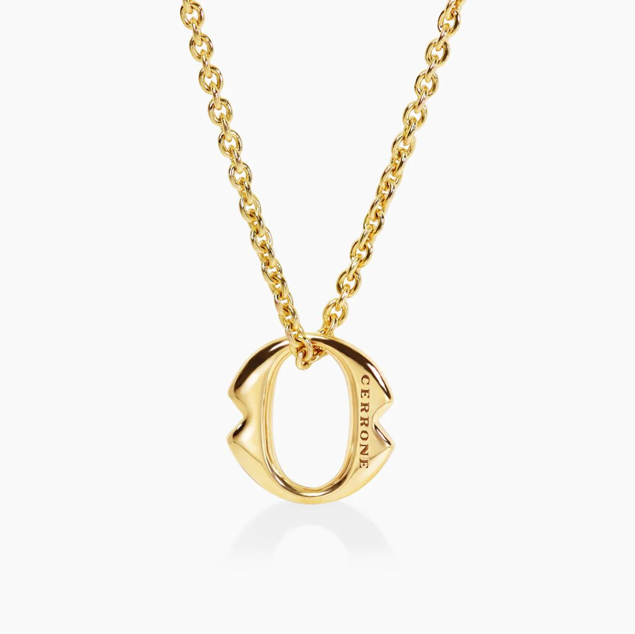 18ct Yellow Gold large diamond ‘O’ necklace from the Iconica Collection - Image 2