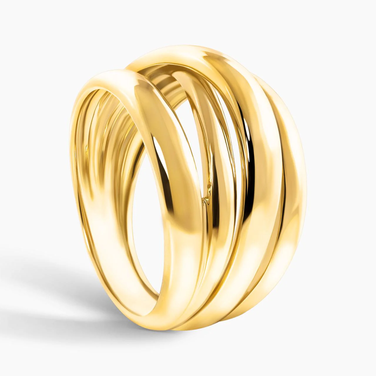 18ct yellow gold twisted design ring - Image 2