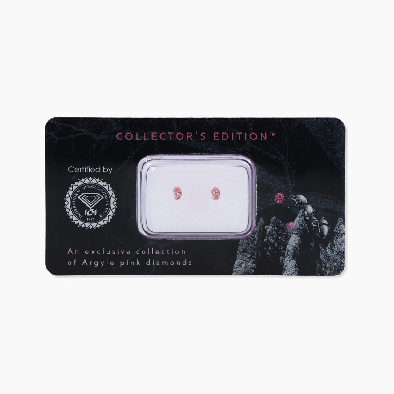 2=0.16ct FIPP SI2 (5PP SIAV) oval Argyle Collector's Edition IGI 450020755, Argyle Certs 440630 & 440626