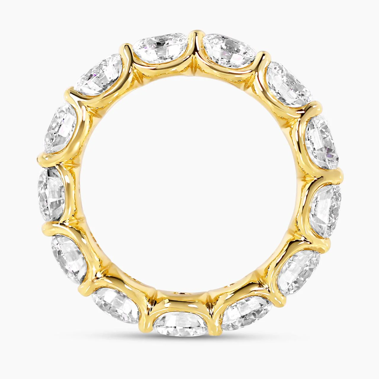 18ct yellow gold 5.32ct LAB Grown Round Brilliant Cut Diamonds ring - Image 2