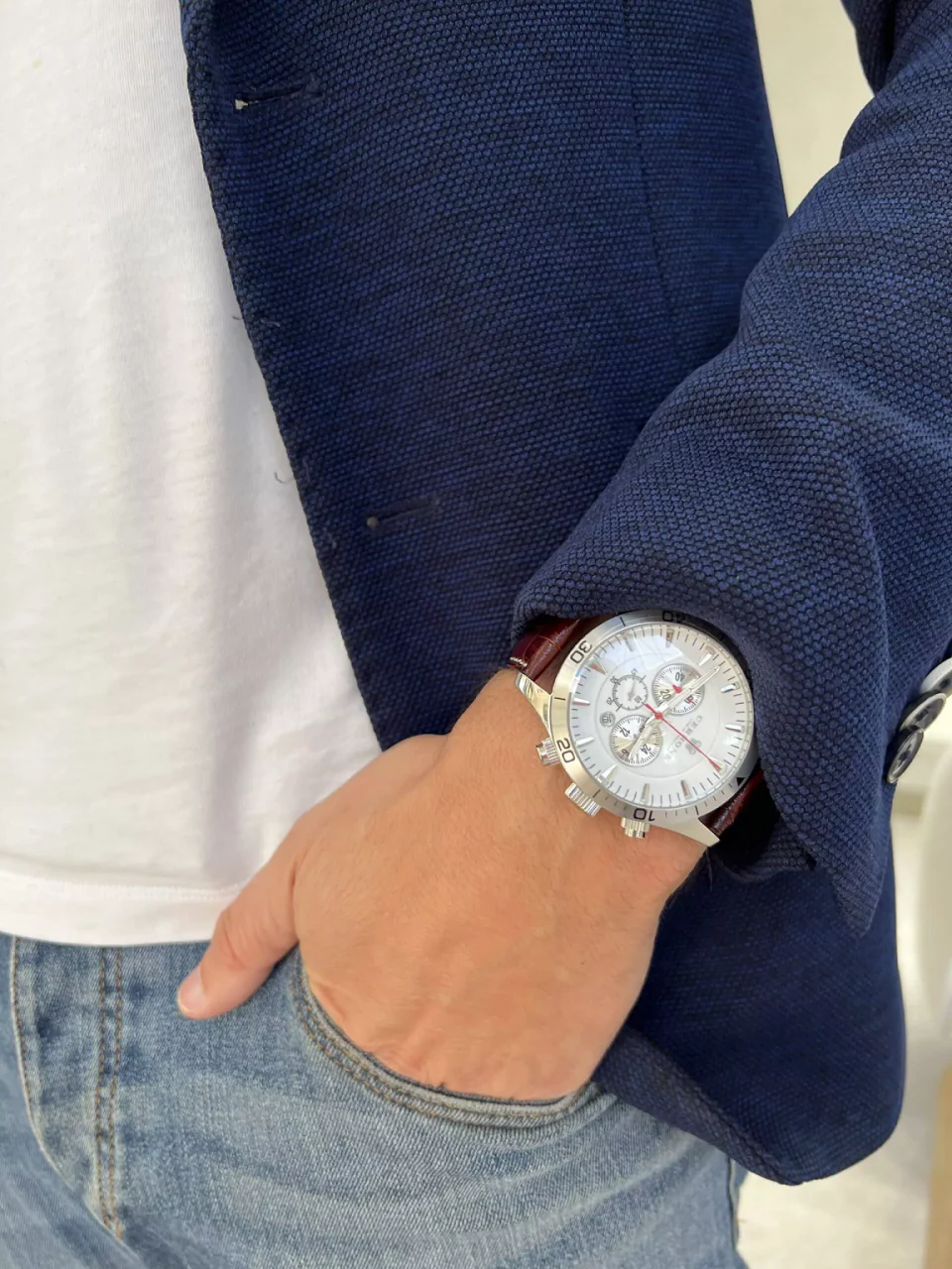 Cerrone 50th Anniversary chronograph ‘Marrone’ watch - Image 4